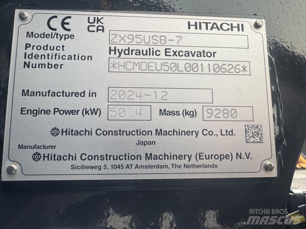 Hitachi ZX 95USB-7 Midi excavators  7t - 12t
