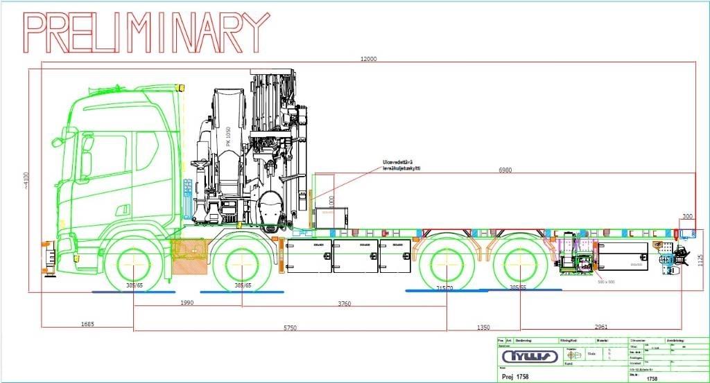Scania R 590 Crane trucks
