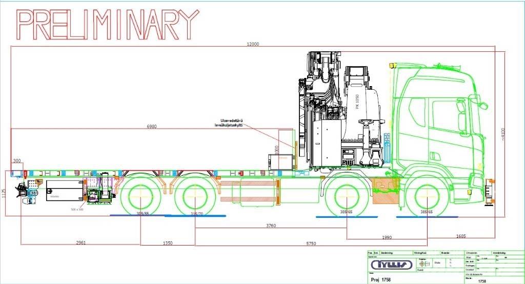 Scania R 590 Crane trucks