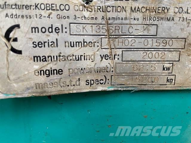 Kobelco SK 135 SR LC Crawler excavators