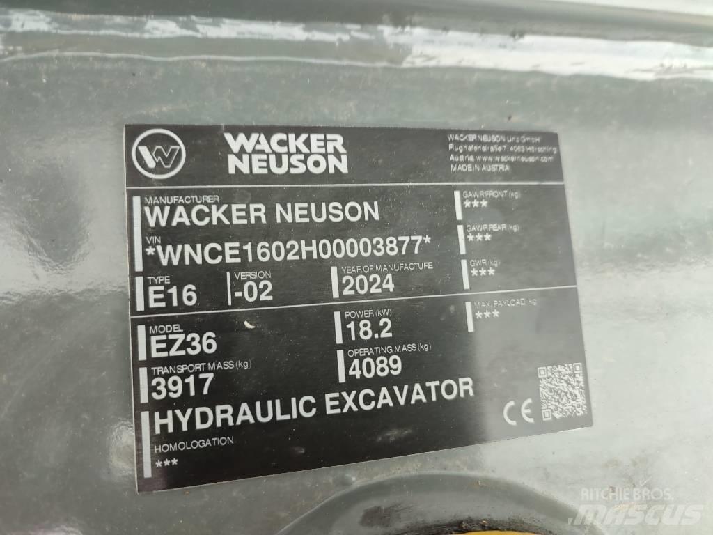 Wacker Neuson EZ 36 Mini excavators < 7t