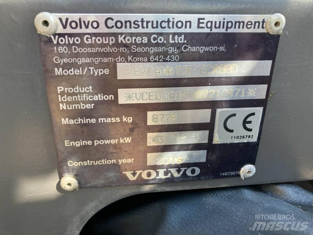 Volvo ECR 88 D Midi excavators  7t - 12t