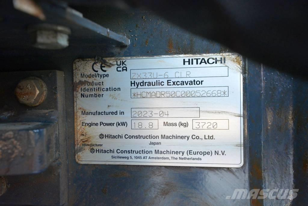 Hitachi ZX 33 U-6 Mini excavators < 7t