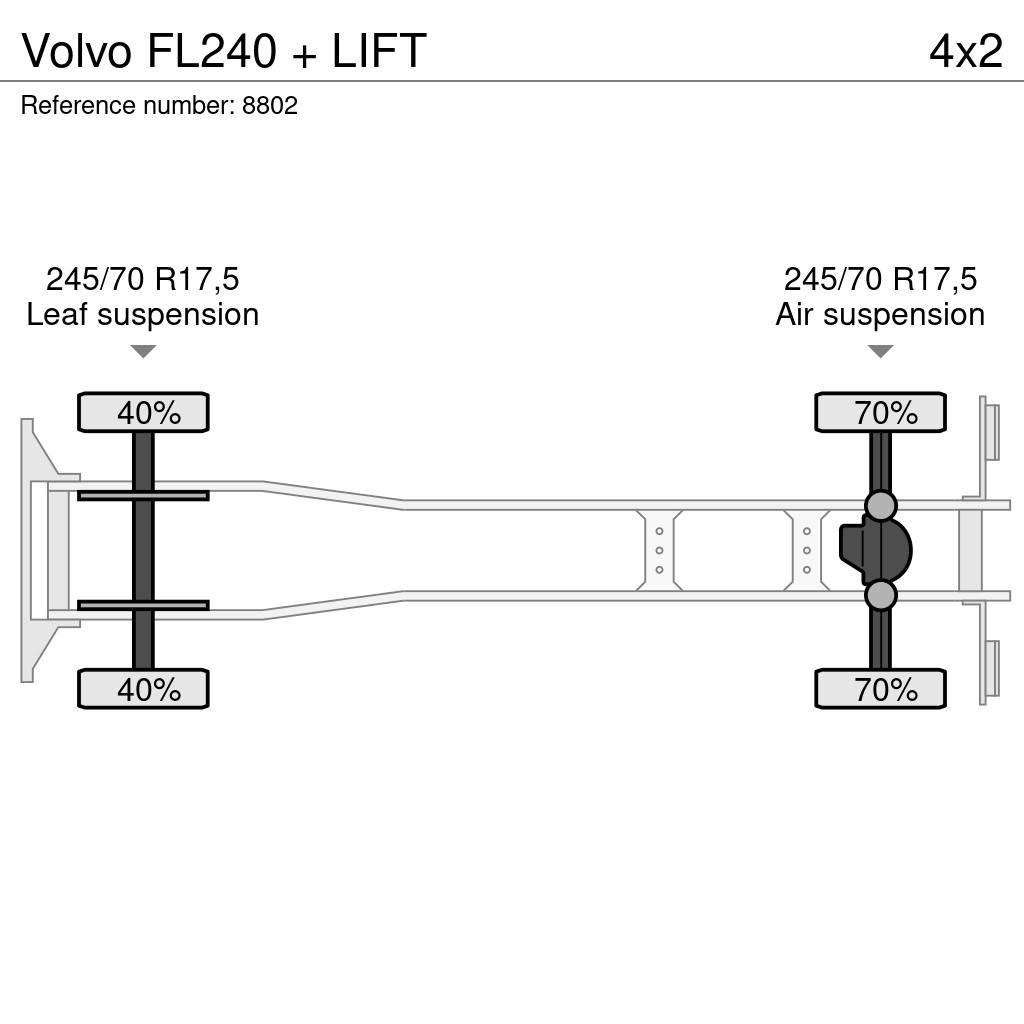 Volvo FL240 + LIFT Van Body Trucks