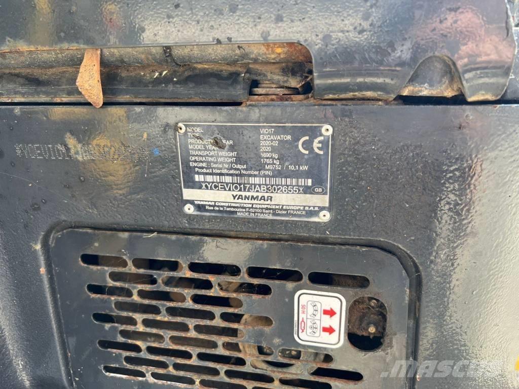 Yanmar Vio 17 Mini excavators < 7t