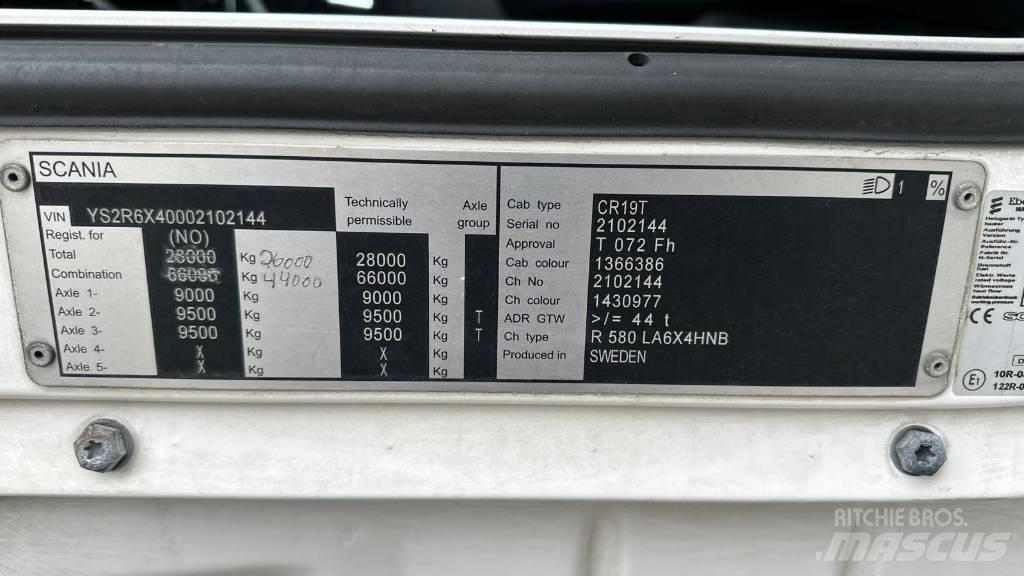 Scania R 580 Truck Tractor Units