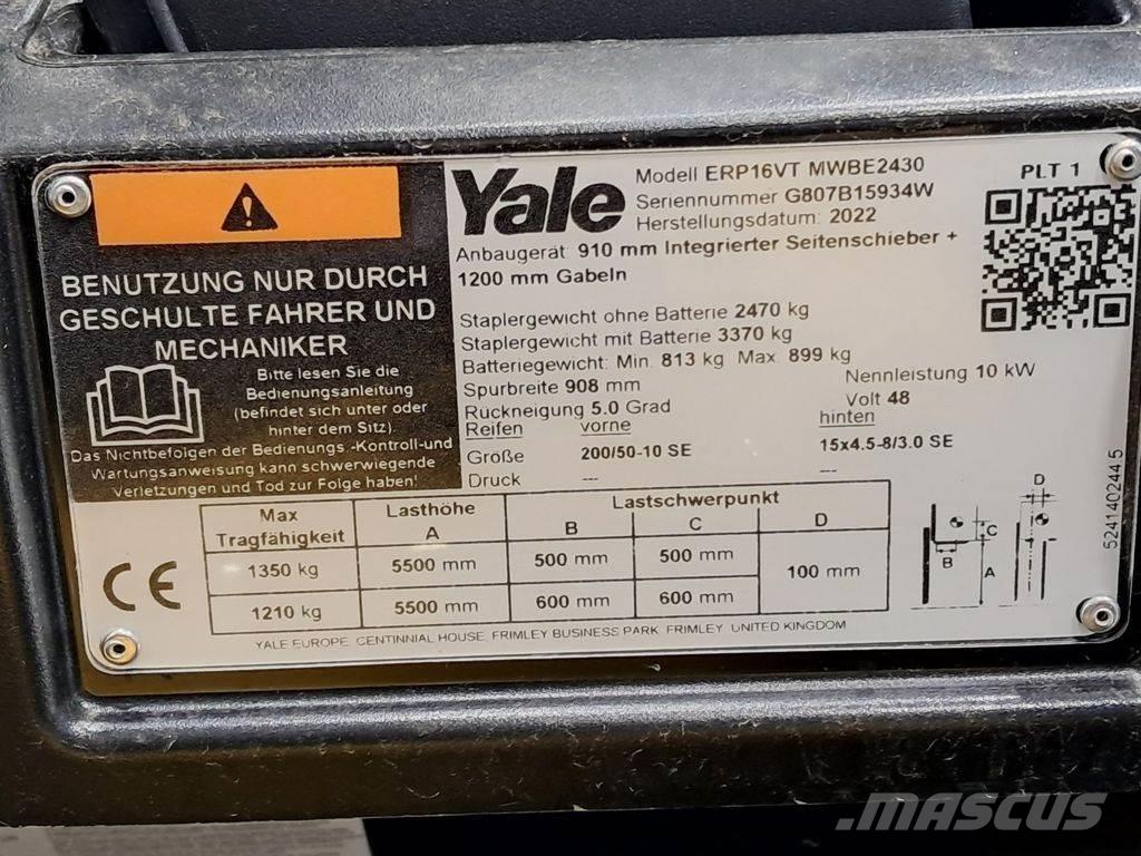 Yale ERP16VT Electric forklift trucks