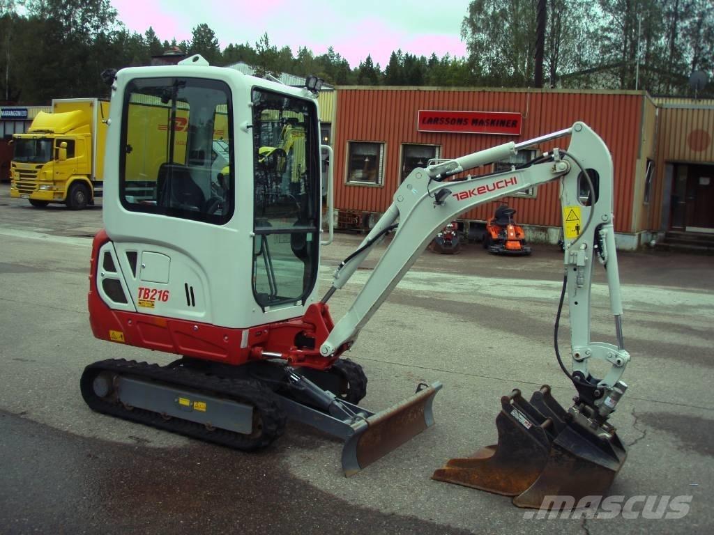 Takeuchi TB 216 Mini excavators < 7t