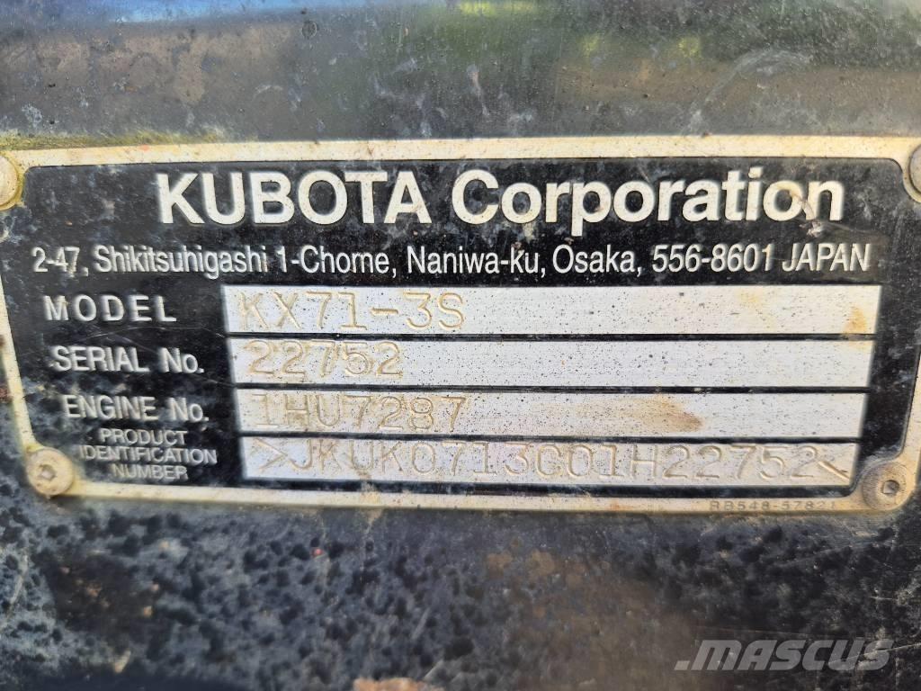 Kubota KX 71-3 Mini excavators < 7t