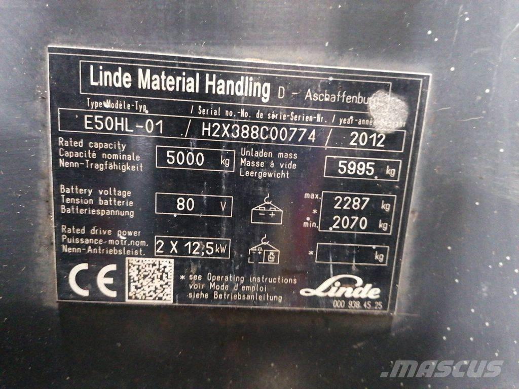 Linde E50HL-01 Electric forklift trucks