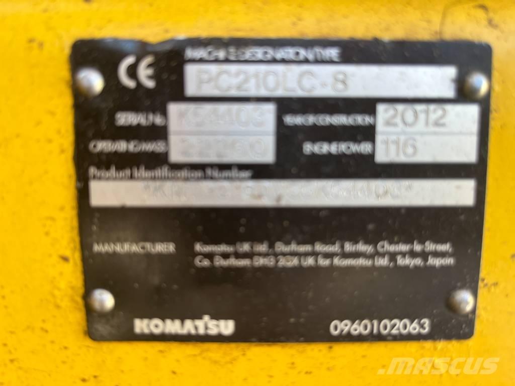 Komatsu PC 210 LC-8 Crawler excavators