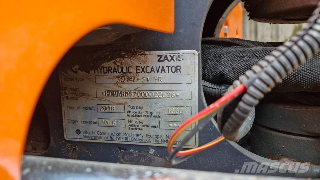 Hitachi ZX 19 U-5 Mini excavators < 7t