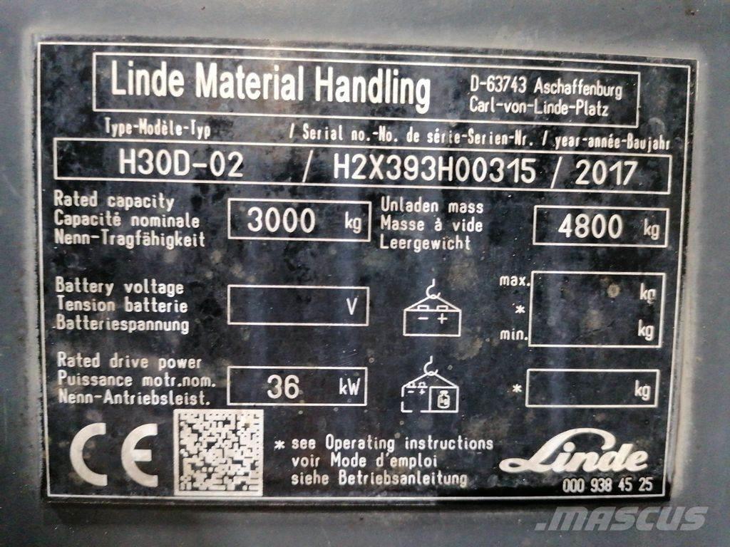 Linde H30D-02 Diesel trucks