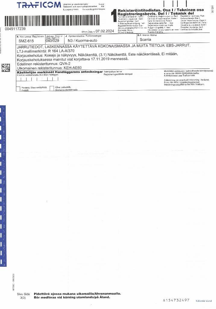 Scania R 164 Truck Tractor Units
