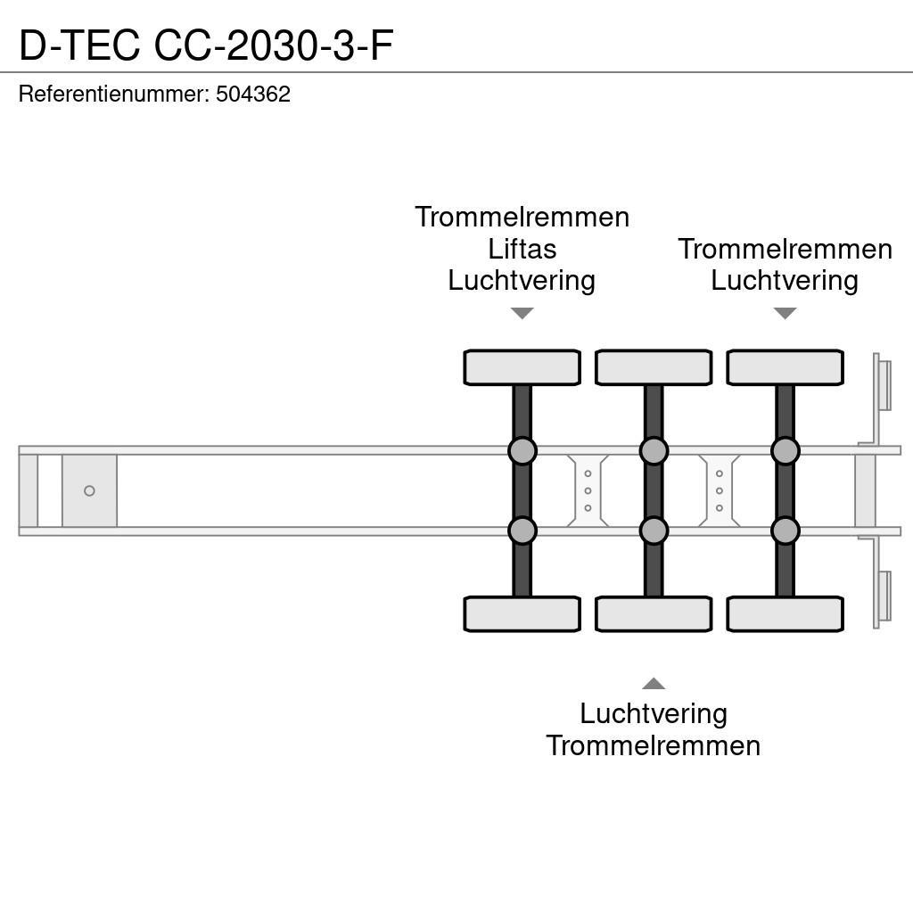 D-tec CC-2030-3-F Containerframe/Skiploader semi-trailers