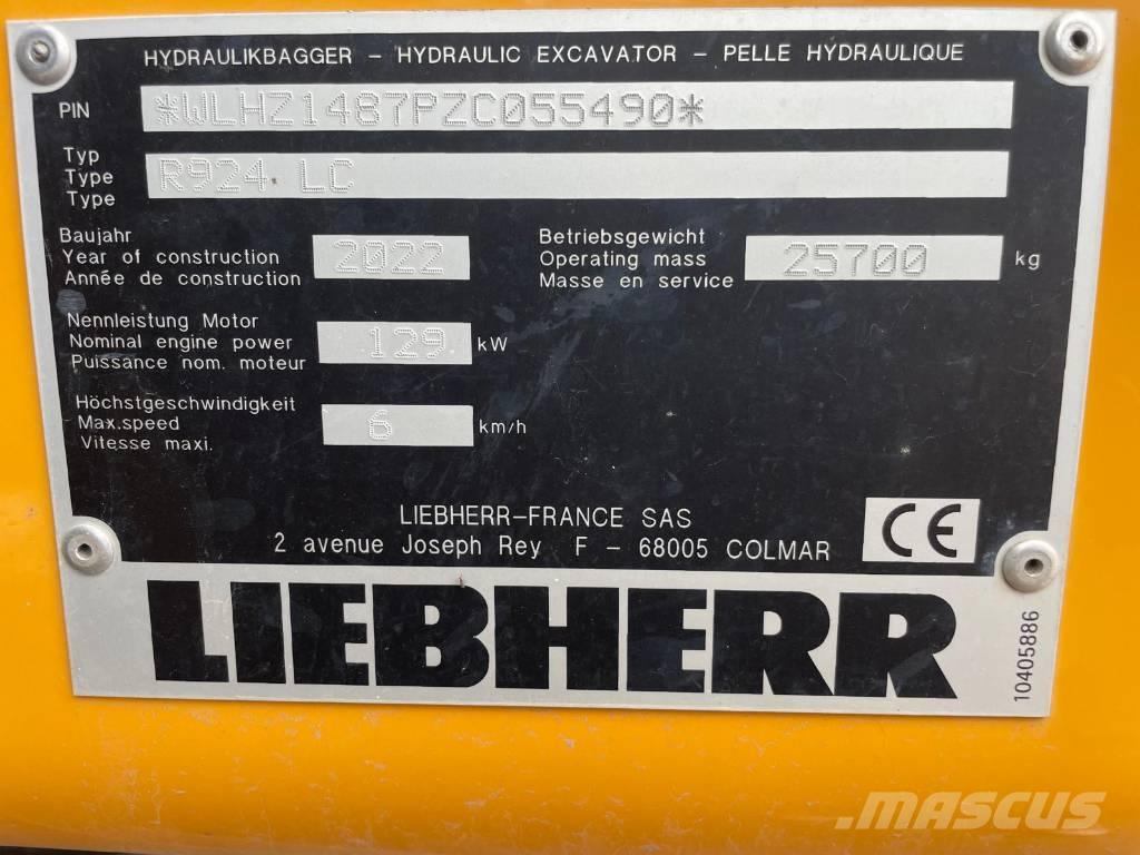 Liebherr R924 G8 Crawler excavators