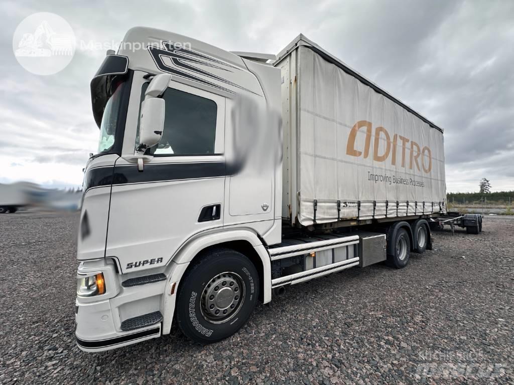 Scania R 580 Containerframe/Skiploader trucks