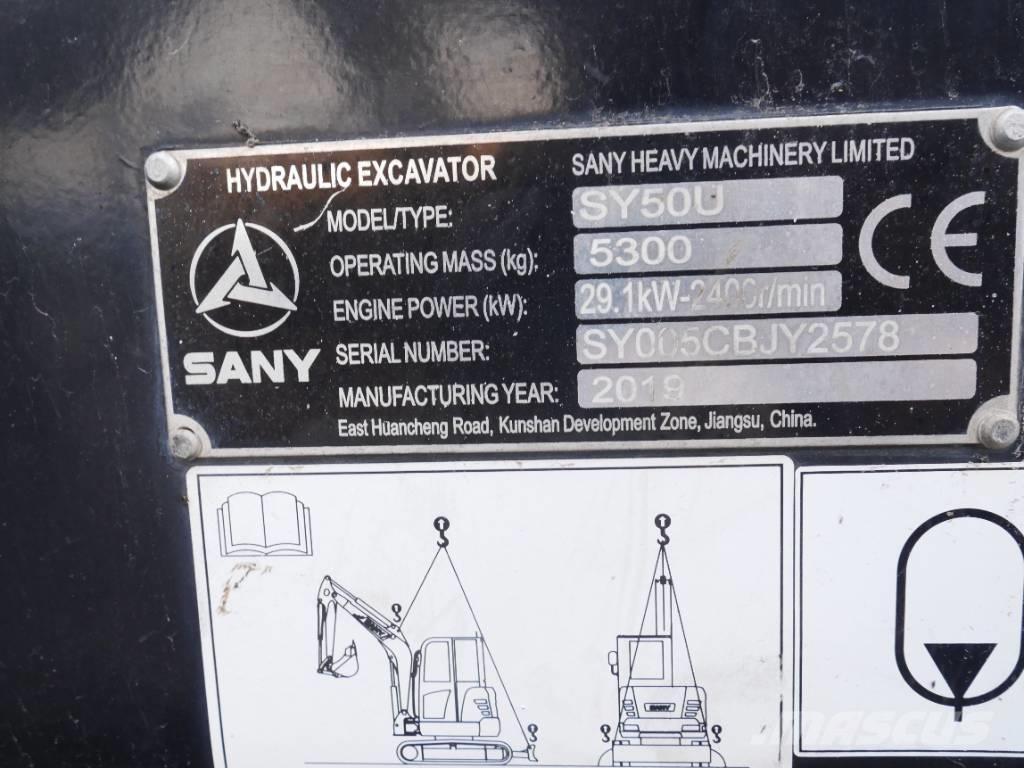 Sany SY 50 U Mini excavators < 7t
