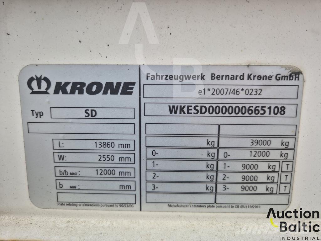 Krone SD Curtainsider semi-trailers