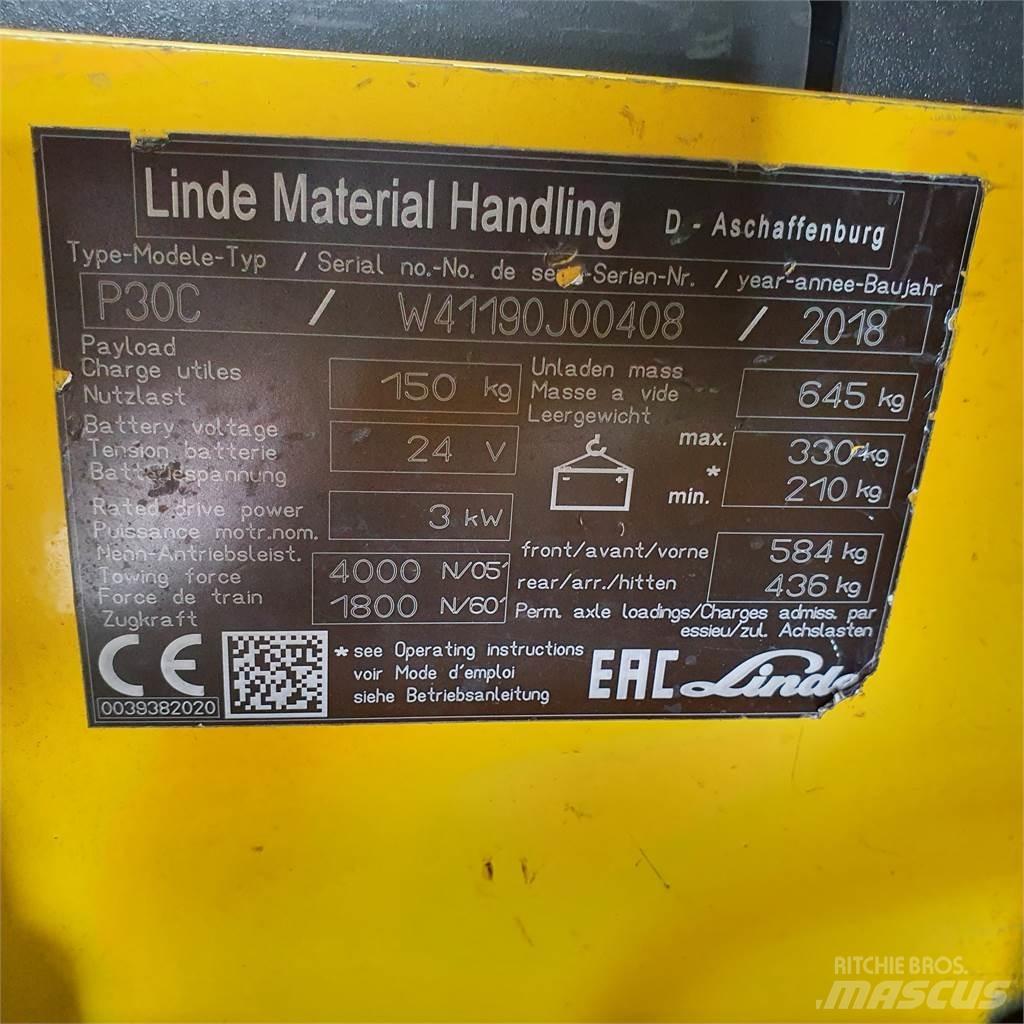 Linde P30C Towing truck
