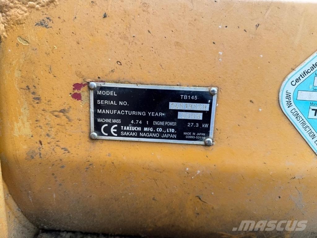 Takeuchi TB 145 Mini excavators < 7t