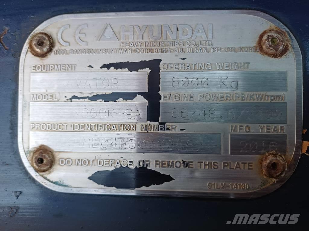 Hyundai 60cr-9a Mini excavators < 7t