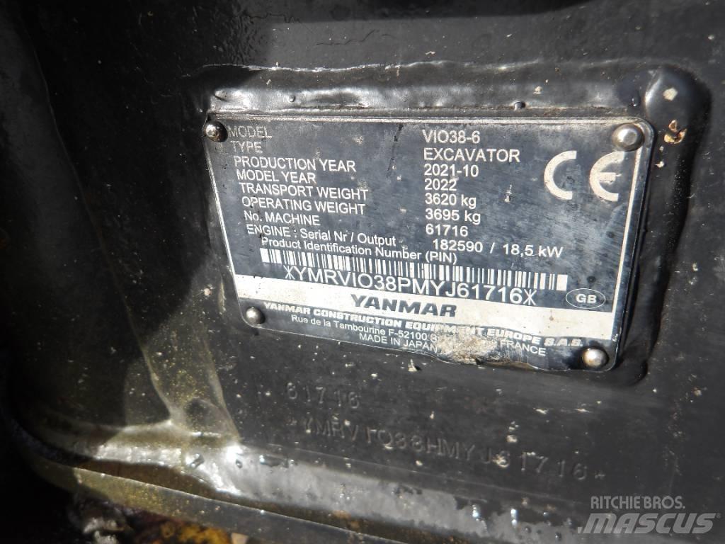 Yanmar Vio 38 Mini excavators < 7t
