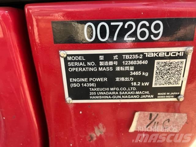 Takeuchi TB235 Mini excavators < 7t