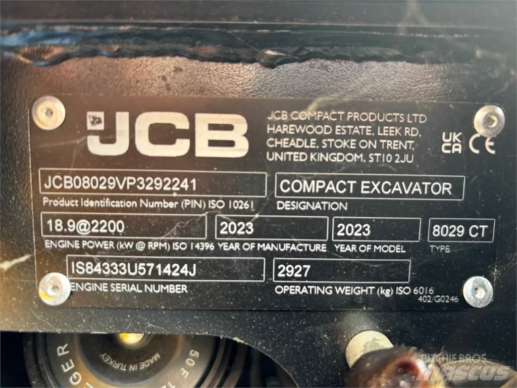JCB 8029CTS Mini excavators < 7t