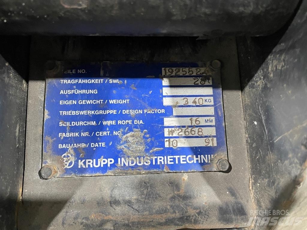 Krupp hookblock 28T Crane spares & accessories