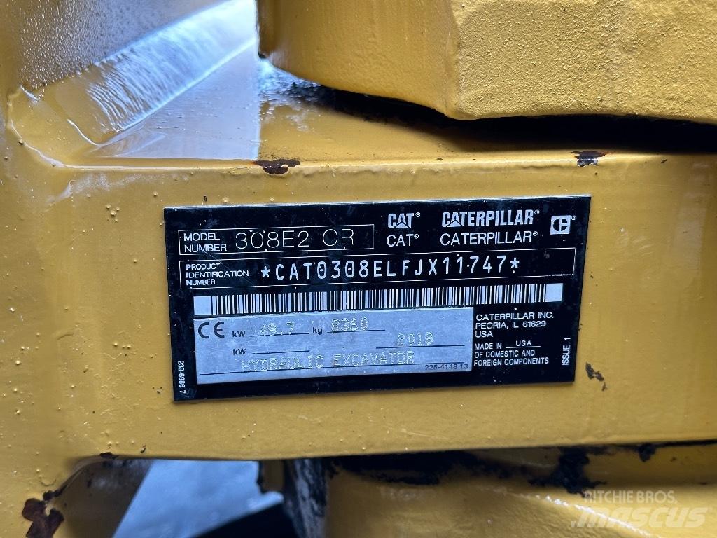 CAT 308E2 CR Midi excavators  7t - 12t