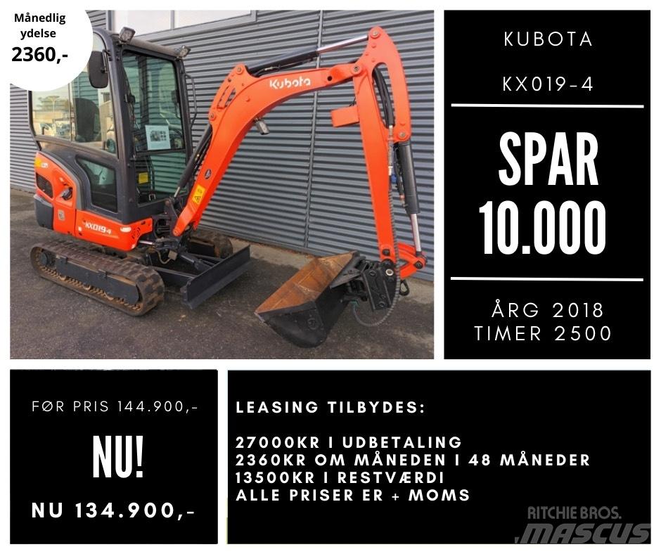 Kubota kx019-4 Mini excavators < 7t