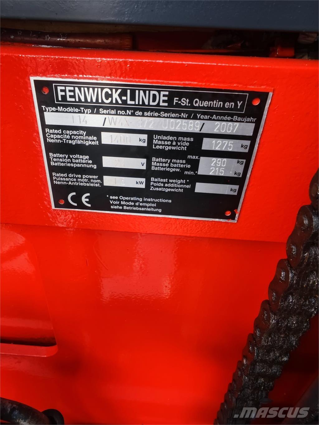 Linde L14 Self propelled stackers