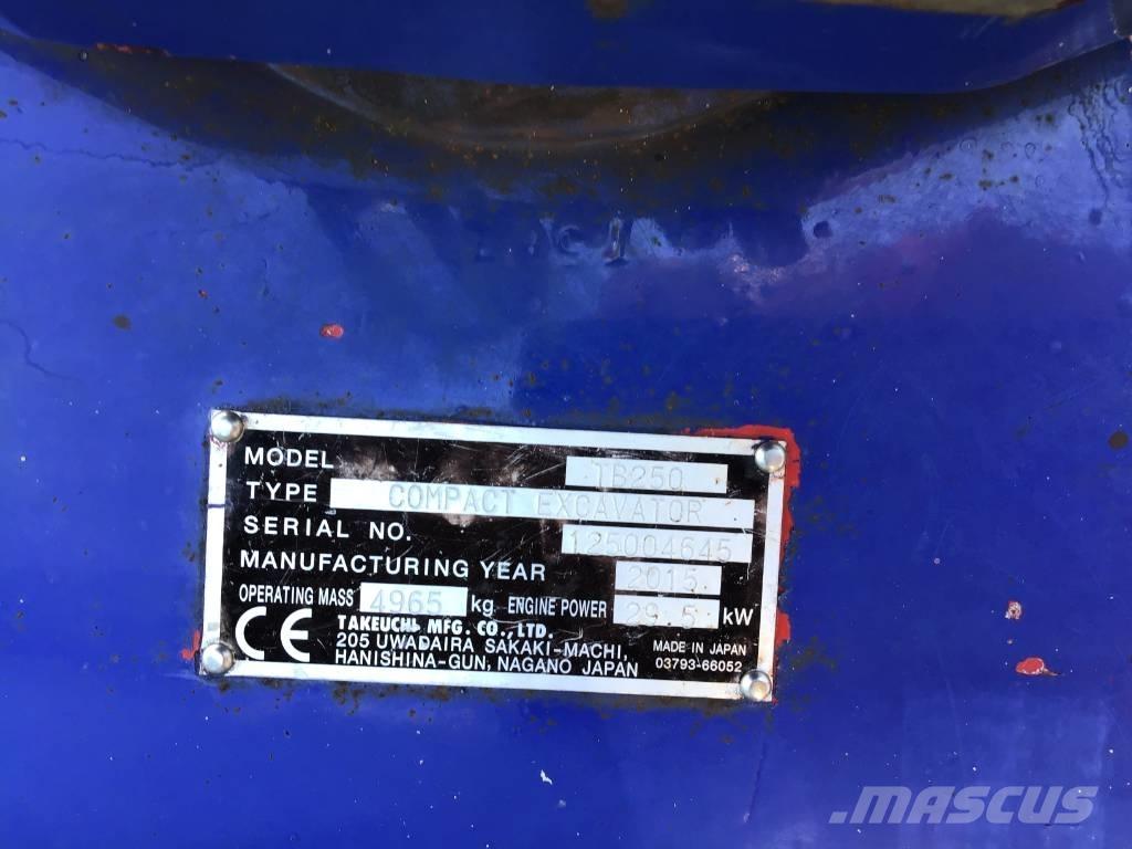 Takeuchi TB 250 Mini excavators < 7t
