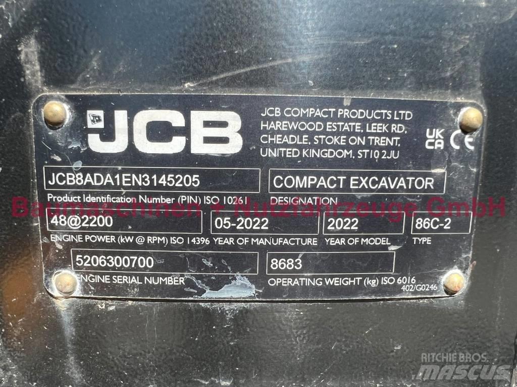 JCB 86C-2 Mono -Demo- Midi excavators  7t - 12t