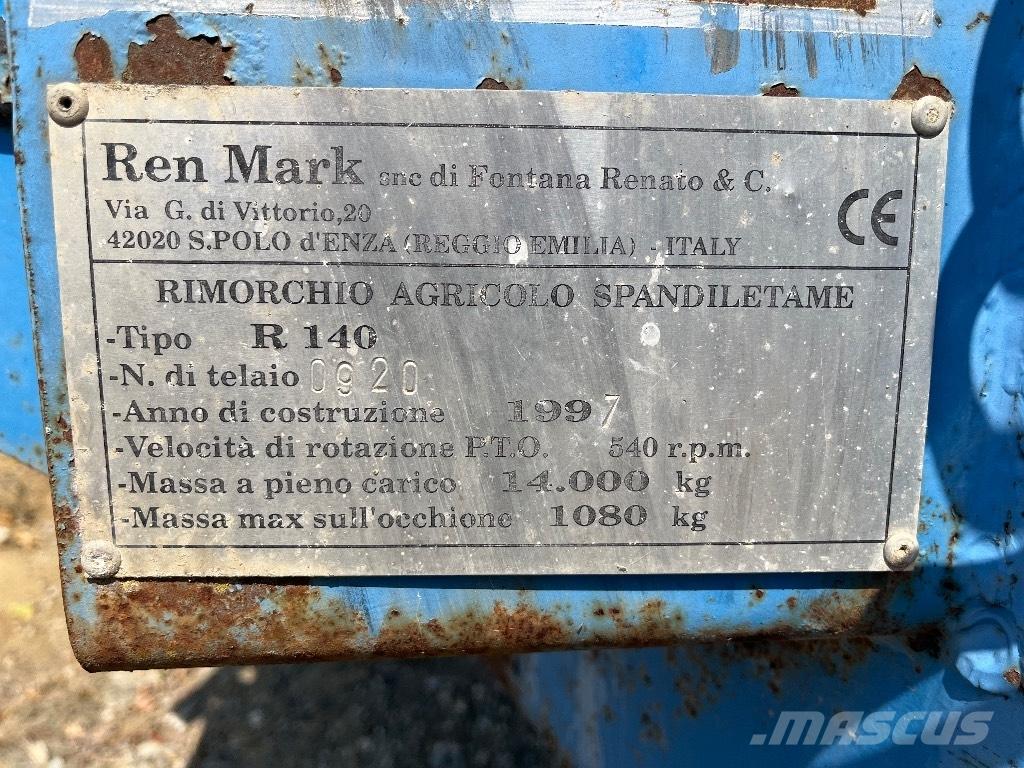  REN MARK R 140 Manure spreaders