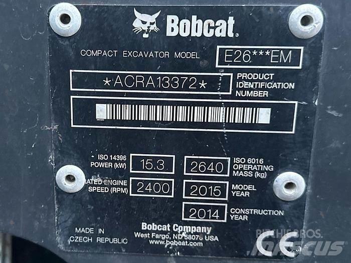 Bobcat E26 Mini excavators < 7t