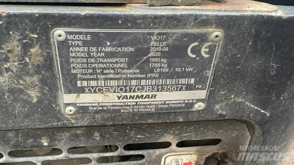 Yanmar Vio 17 Mini excavators < 7t