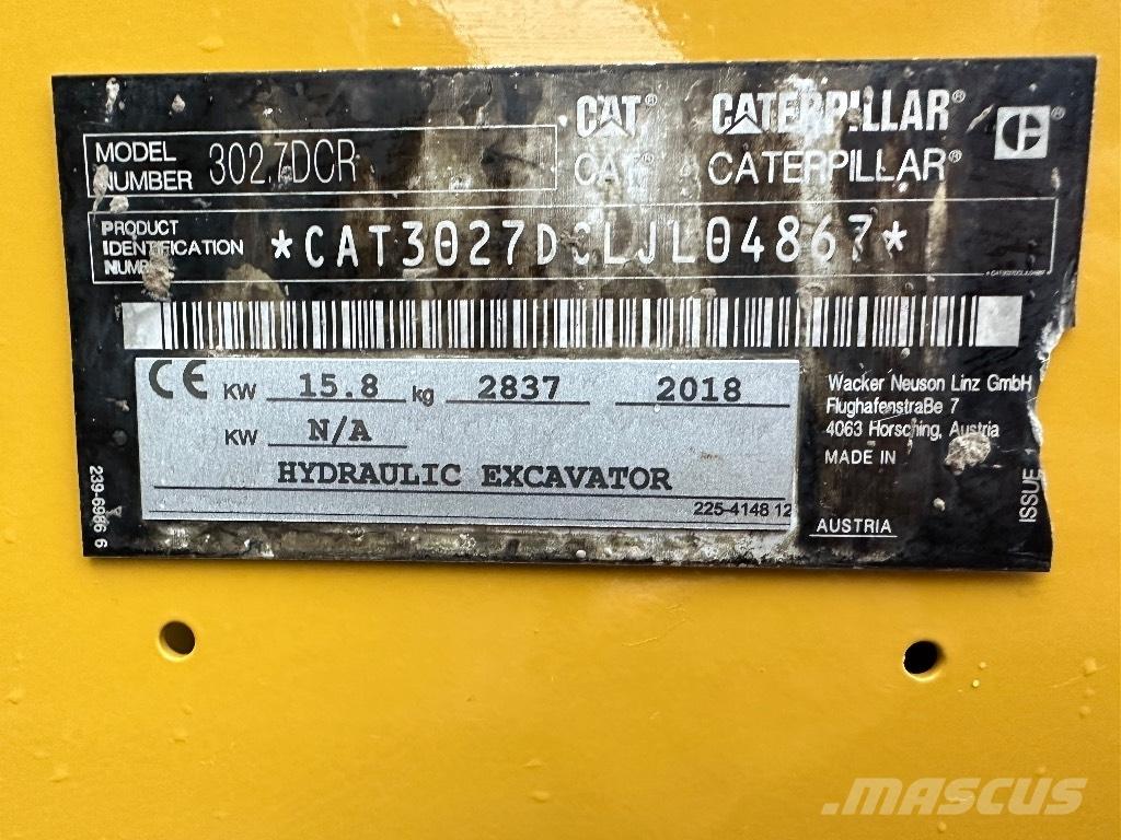CAT 302.7 D CR Mini excavators < 7t