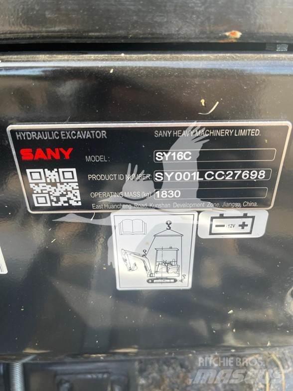 Sany SY16C Mini excavators < 7t