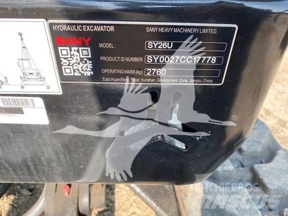 Sany SY26U Mini excavators < 7t