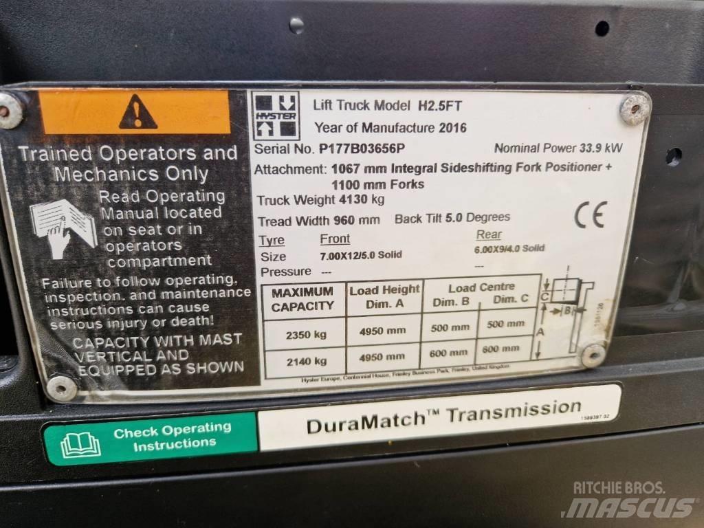 Hyster H2,5FT Diesel trucks