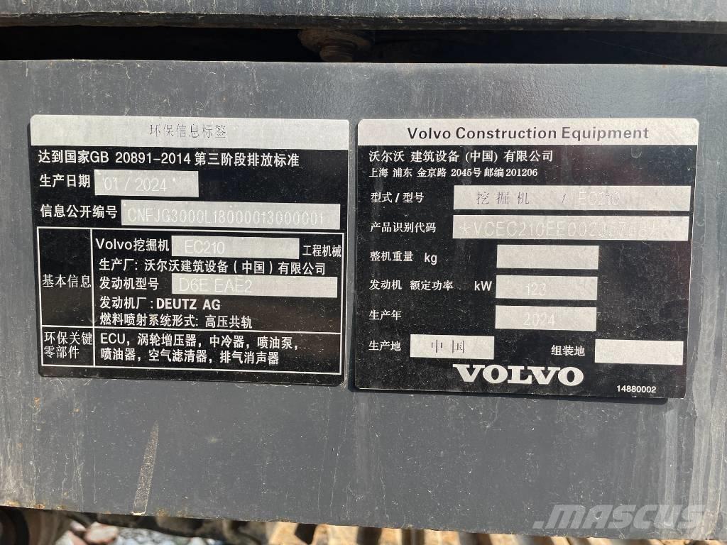 Volvo EC 210 Crawler excavators
