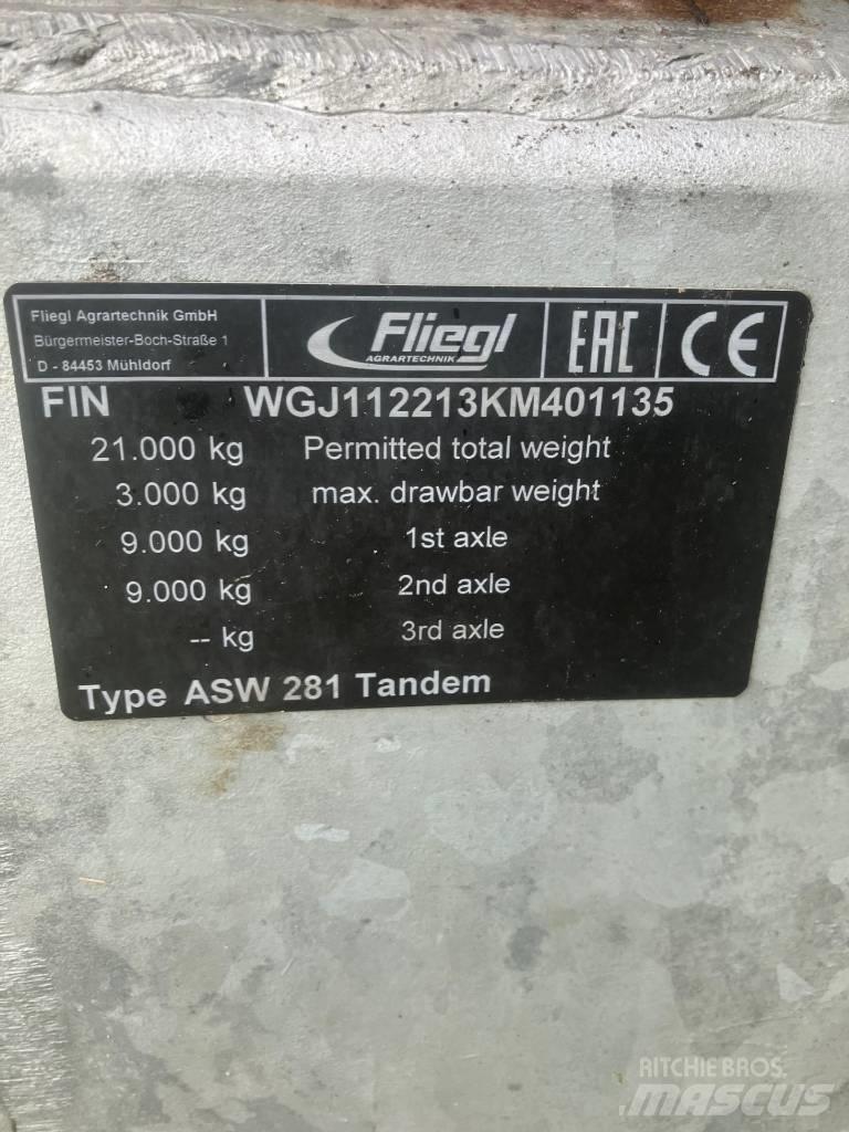 Fliegl asw 281 Other farming trailers