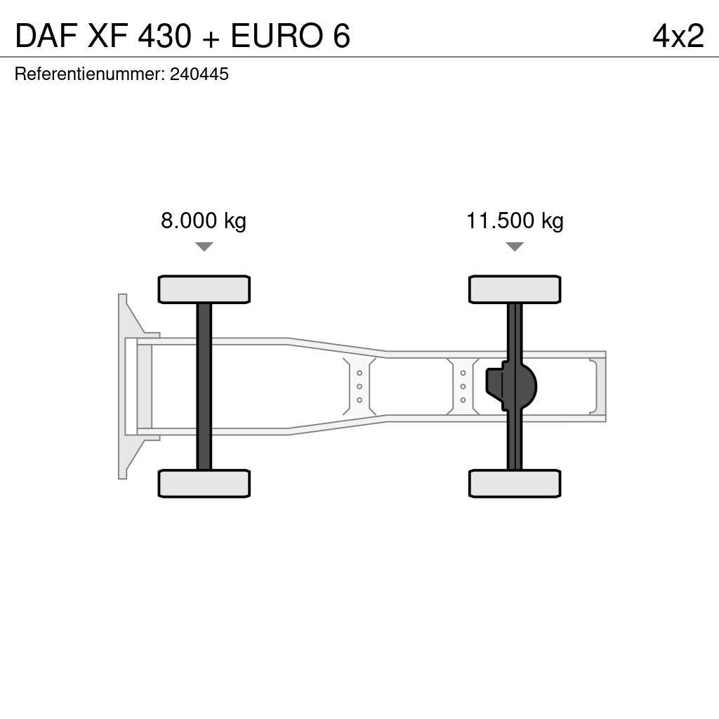DAF XF 430 + EURO 6 Truck Tractor Units
