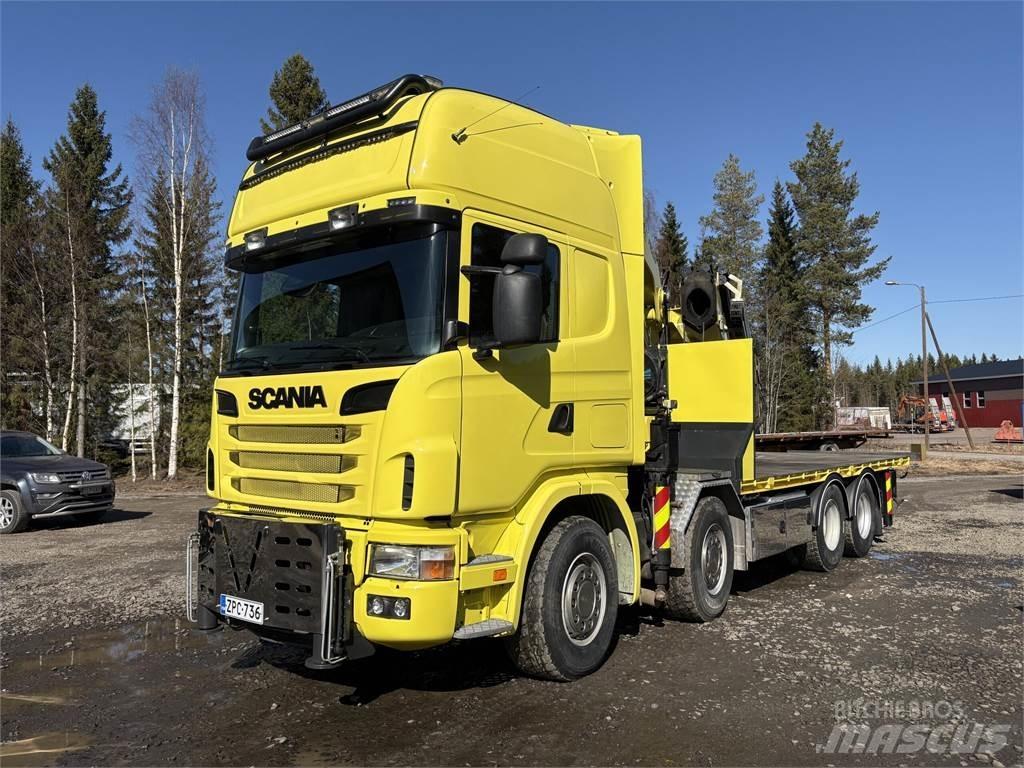 Scania R164G 8*4 Crane trucks