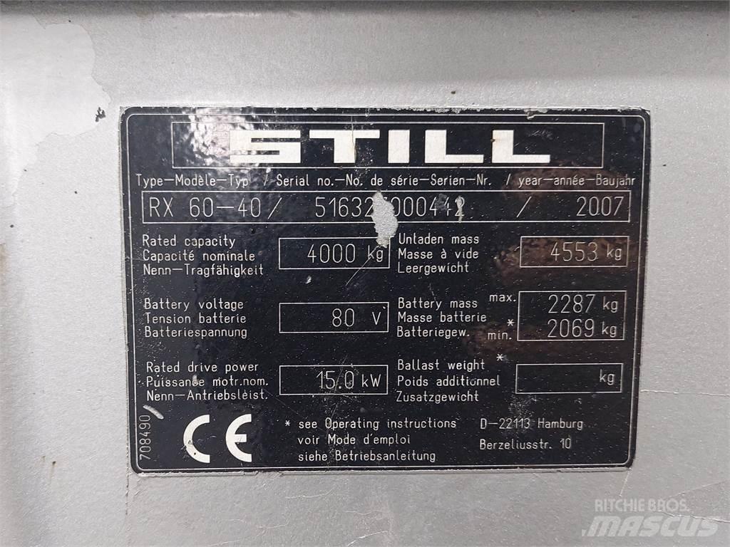 Still RX60 40 Electric forklift trucks