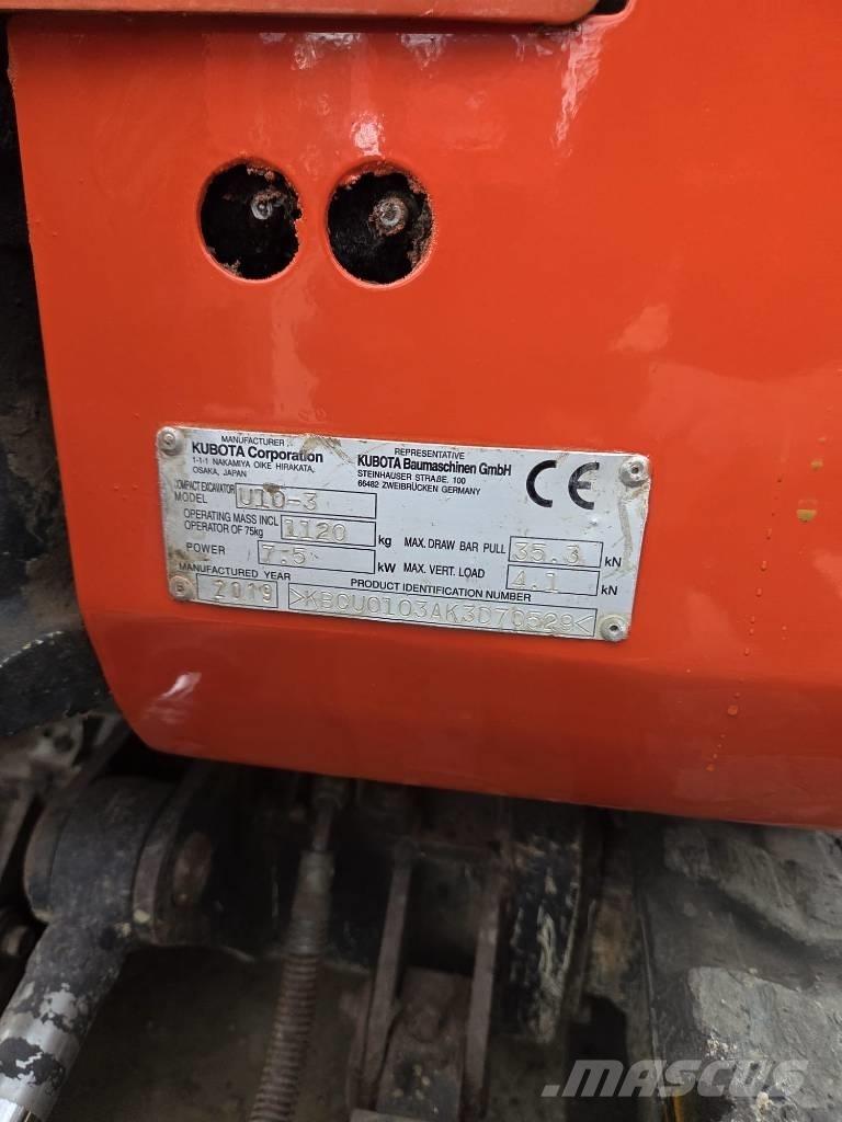 Kubota U 10-3 Mini excavators < 7t