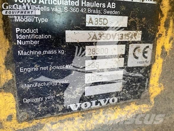 Volvo A35D Articulated Haulers