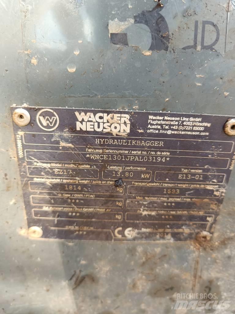 Wacker Neuson EZ 17 Mini excavators < 7t